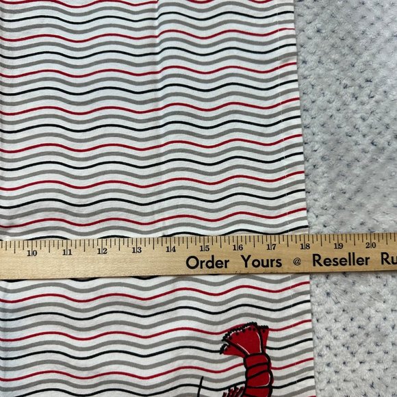 Shard Lobster Cloth Napkins Set Of 8 Striped Nautical Sea Cotton Fabric Linen - Picture 7 of 9